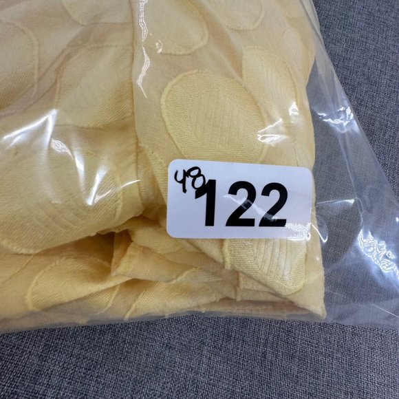 Maggy L Sleeveless Dress Solid Yellow Circles Size 6 100% Cotton Lining Polyeste - Picture 14 of 14